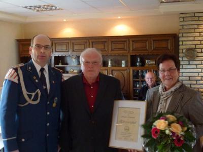 Als Dank und Anerkennung für sein vorbildliches und kameradschaftliches Wirken zum Wohle unseres Vereins wurde Hubert Laukemper aus Anlaß seines 70. Geburtstages am 30.01.2013 zum Ehrenmitglied ernannt.