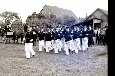 Schützenfest 1951. Tambourmajor Alex Strugholtz