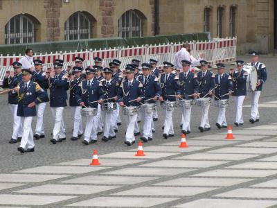 Unser Musikzug im Wettbewerb beim 5. Deutschen  Musikfest in Chemnitz am 11. Mai 2013. Konzentriert und diszipliniert wird musiziert. Ergebnis: 2 x das Prädikat "GUT"!